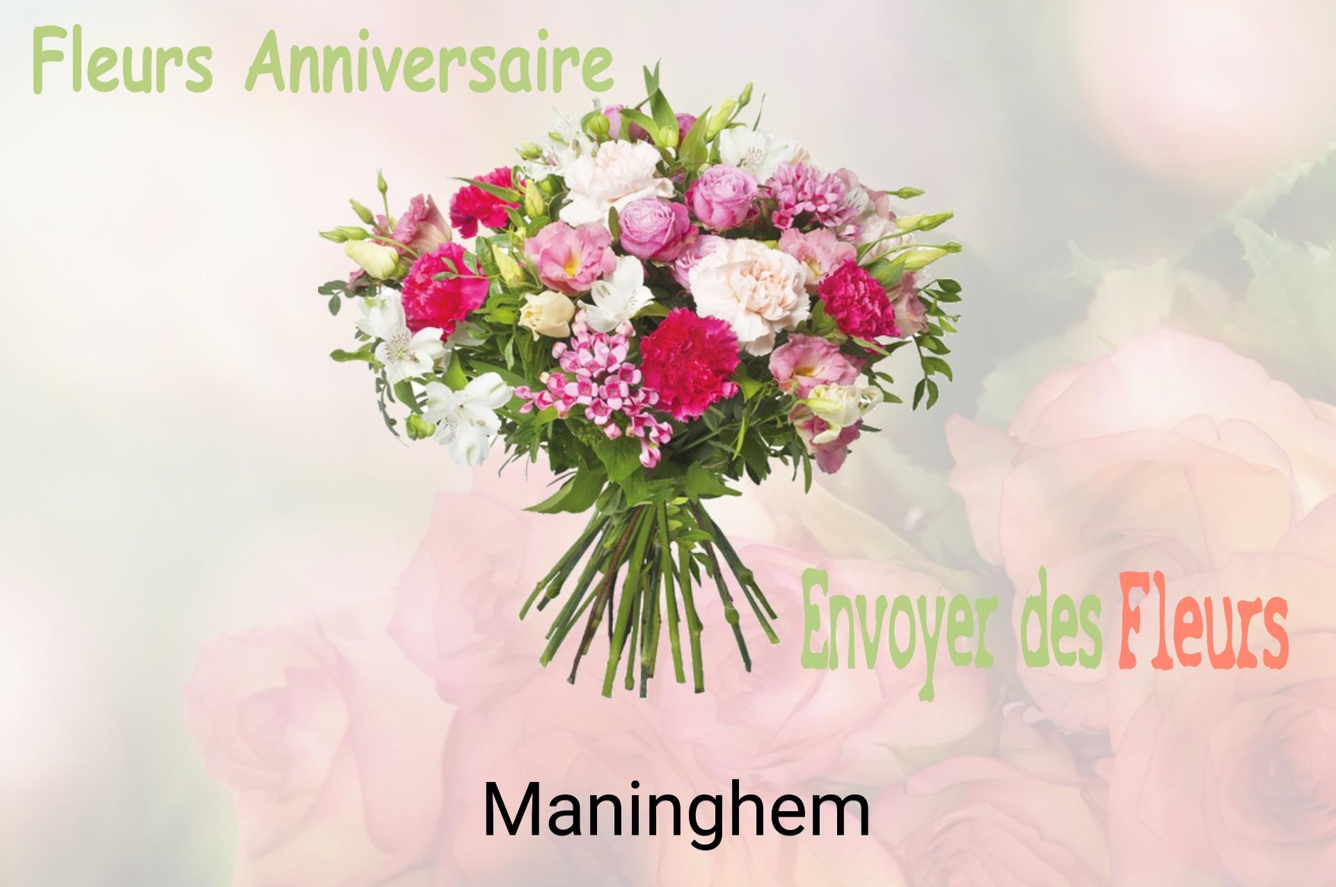 Bouquet de fleurs d’anniversaire livré à Maninghem